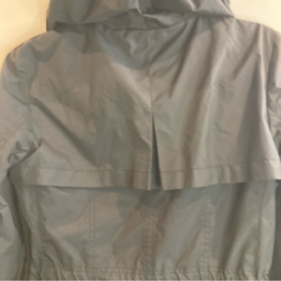 COLE HAAN Sz S Loose Packable Cap Hooded Drawstring Waffle Lining Rain Coat - Picture 9 of 13